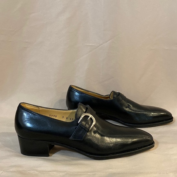 NIB* $695 Arthur Beren GRAVATI 7. 5 M Italian Venetian  Gravati by Arthur Beren 7N Black Leather Loafers